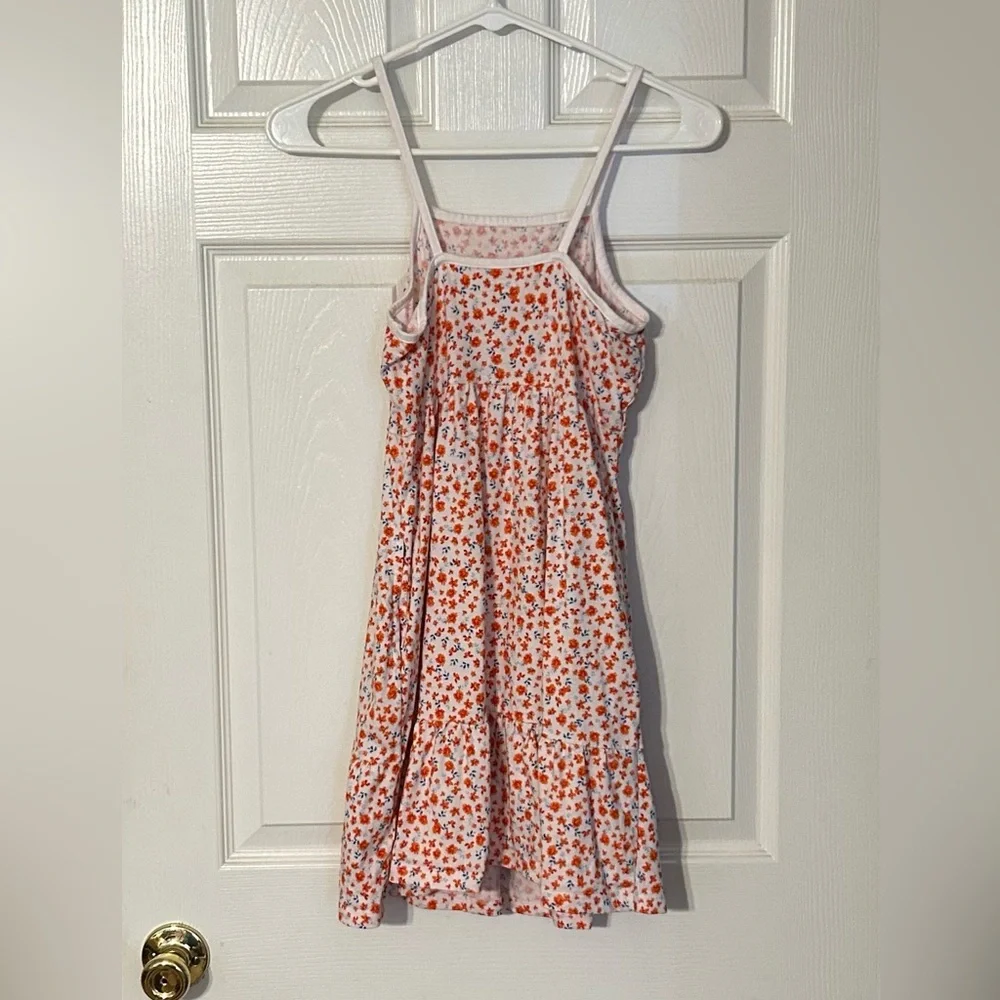 Old Navy‎ Kids Floral Dress - Orange and White